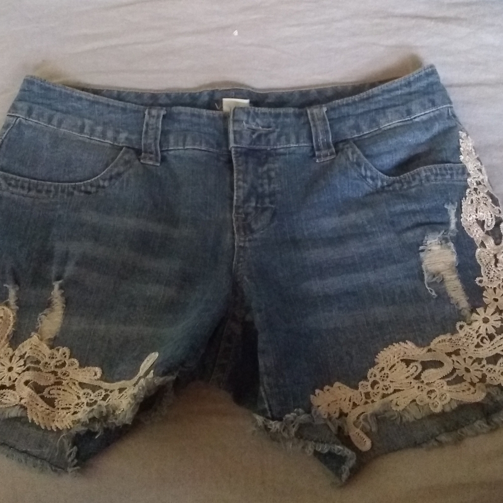 Blue jean shorts